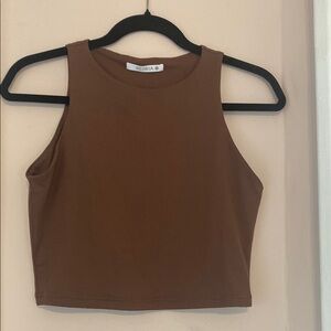 REORIA BROWN TANK TOP / SIZE MEDIUM